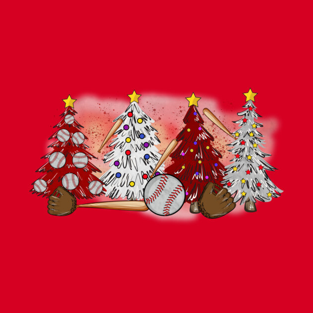 Softball Christmas Trees Xmas Gifts by The WYLD Tribe