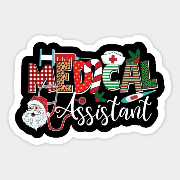 Medical Assistant Nurse Christmas Santa Magnet by The WYLD Tribe