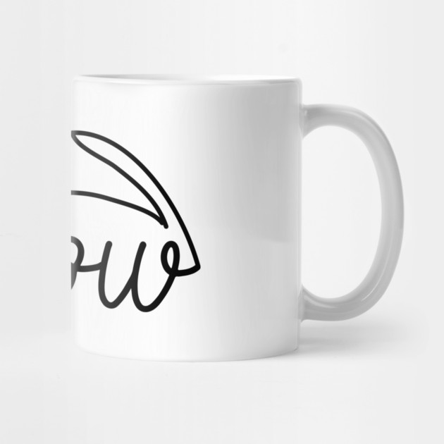 Meow Doodle Cat Drawing by The WYLD Tribe