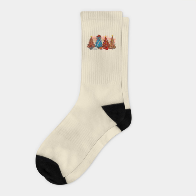 Rugby Football Christmas Trees Xmas Gift Socks by The WYLD Tribe