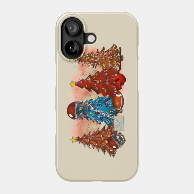 Rugby Football Christmas Trees Xmas Gift Phone Case by The WYLD Tribe