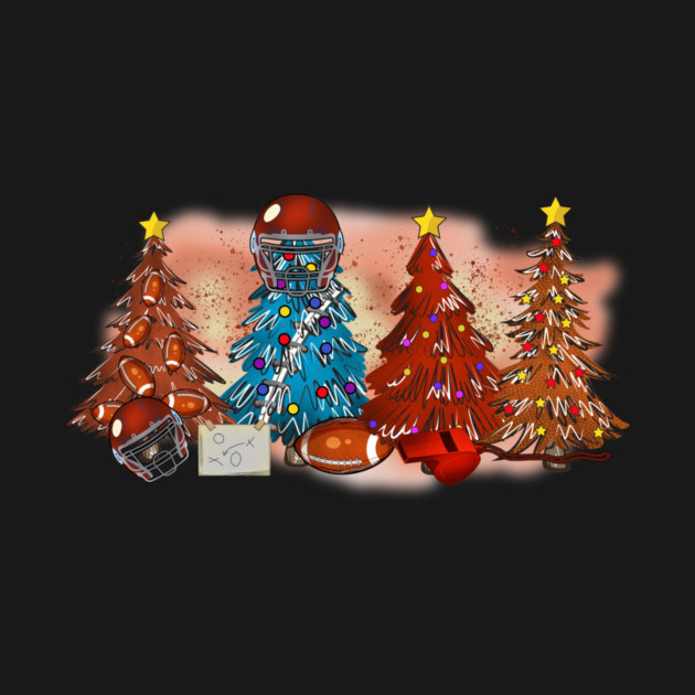 Rugby Football Christmas Trees Xmas Gift by The WYLD Tribe