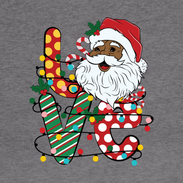 Love Black Santa Christmas by The WYLD Tribe