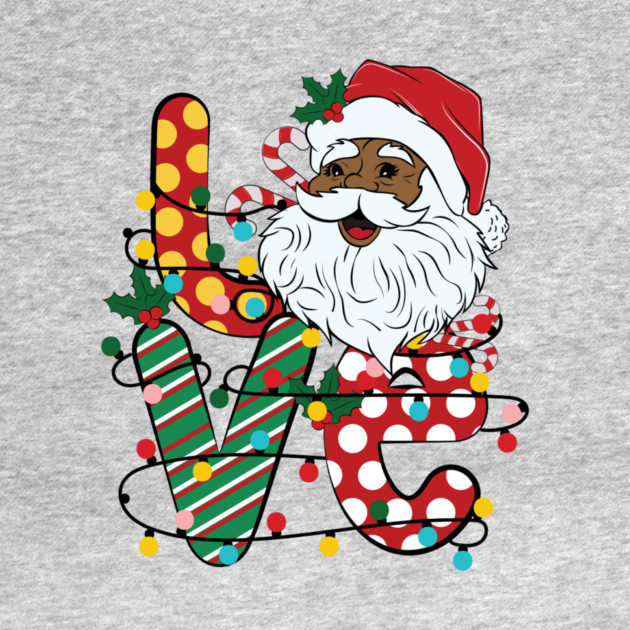 Love Black Santa Christmas by The WYLD Tribe