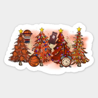 Basketball Christmas Trees Xmas Gift Magnet