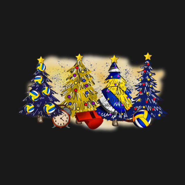 Volleyball Christmas Trees Xmas Gifts by The WYLD Tribe