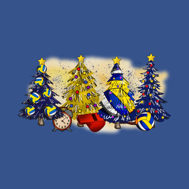 Volleyball Christmas Trees Xmas Gifts by The WYLD Tribe