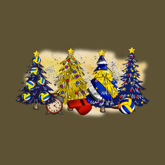 Volleyball Christmas Trees Xmas Gifts by The WYLD Tribe