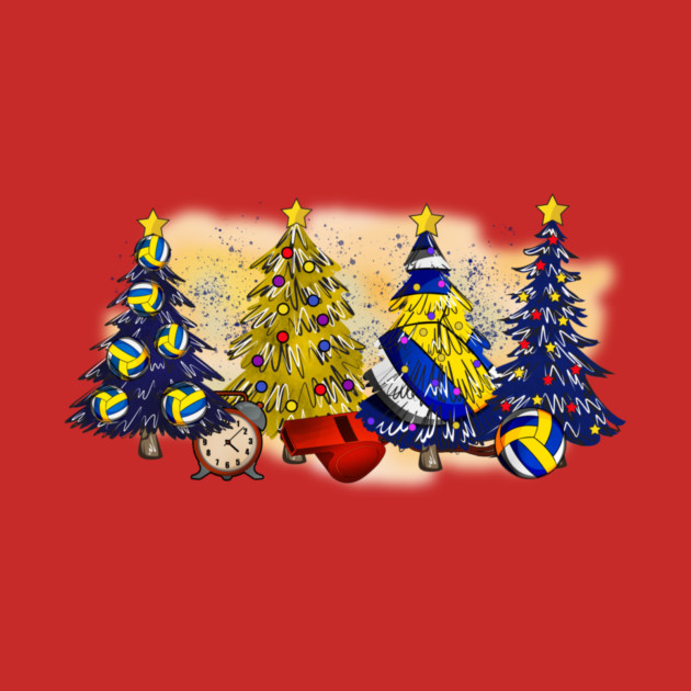 Volleyball Christmas Trees Xmas Gifts by The WYLD Tribe