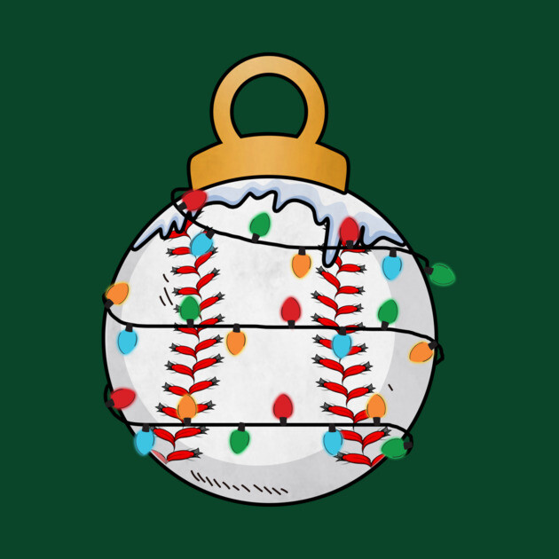 Baseball Christmas Lights by The WYLD Tribe