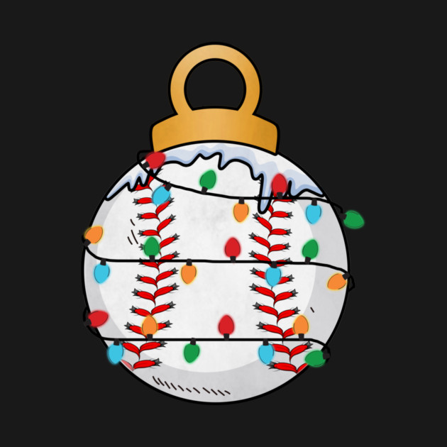 Baseball Christmas Lights by The WYLD Tribe