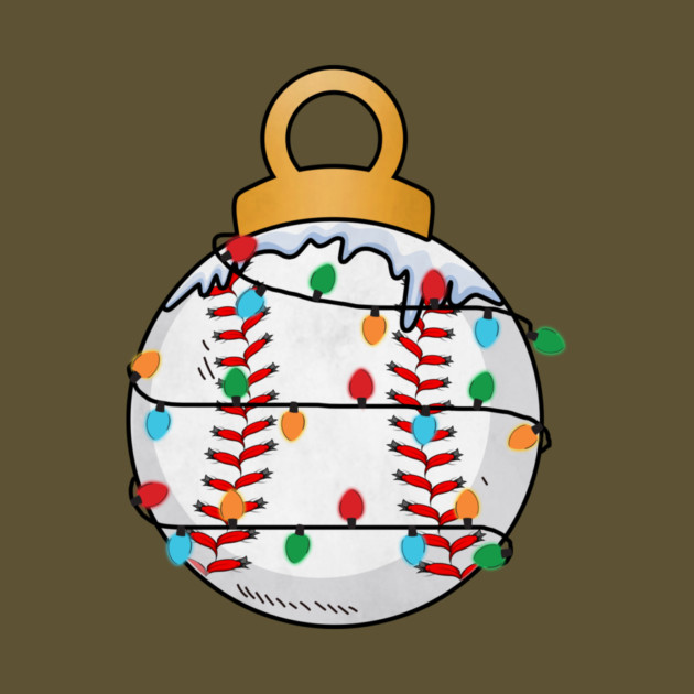 Baseball Christmas Lights by The WYLD Tribe