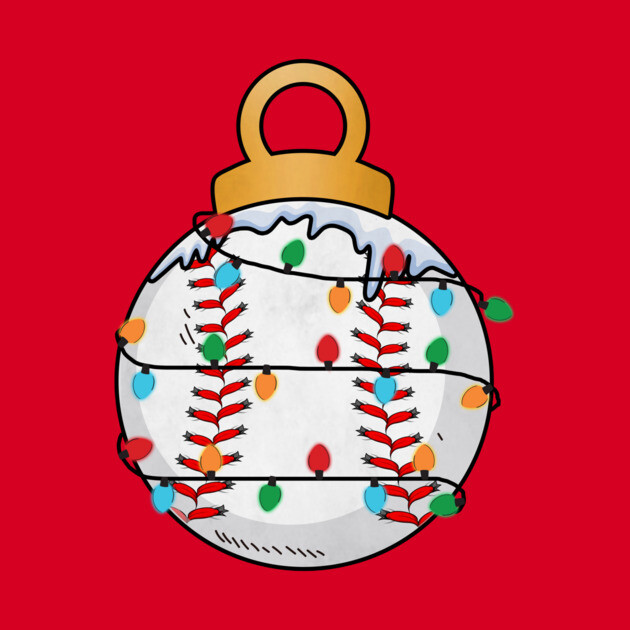 Baseball Christmas Lights by The WYLD Tribe