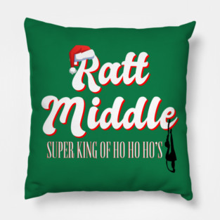 Ratt Middle (Holiday Print) Pillow