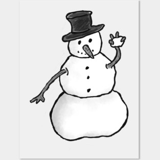 Snowman Posters and Art