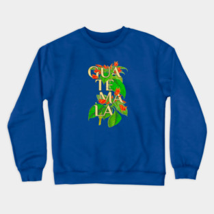 Guatemala Vintage Botanical Illustration Crewneck Sweatshirt