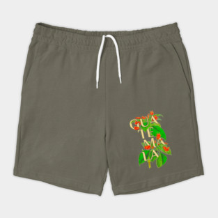 Guatemala Vintage Botanical Illustration Shorts