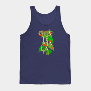 Guatemala Vintage Botanical Illustration Tank Top