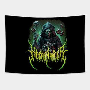 Necromancer Death Metal design Tapestry