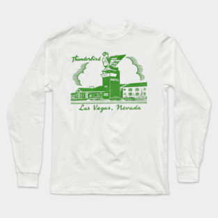 Thunderbird Hotel Retro Defunct Las Vegas Long Sleeve T-Shirt