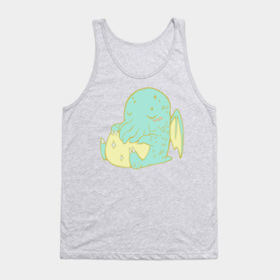 Baby Cthulhu Lies Dreaming Tank Top