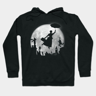 Full Moon over London Rooftops Hoodie
