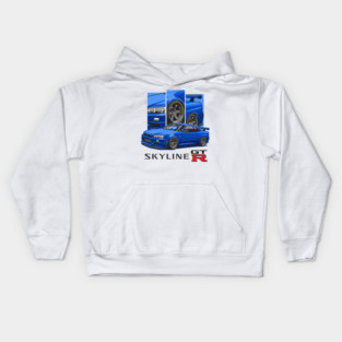 The Legendary Nissan Skyline GTR R34 Kids Hoodie