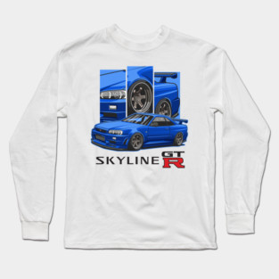 The Legendary Nissan Skyline GTR R34 Long Sleeve T-Shirt