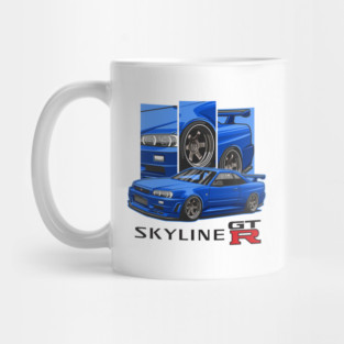 The Legendary Nissan Skyline GTR R34 Mug