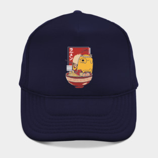 Adventure Time Jake the Dog enjoying a bowl of Ramen Noodles Hat