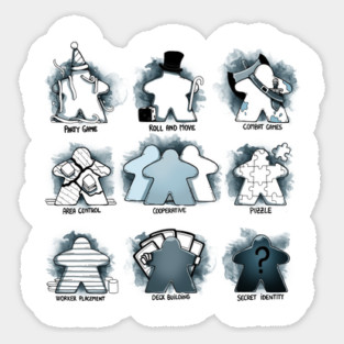 Meeple Sketch Sticker