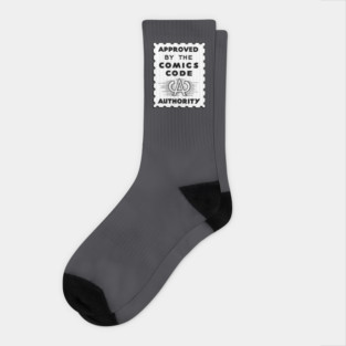 Approved by the comics code authority Socks
