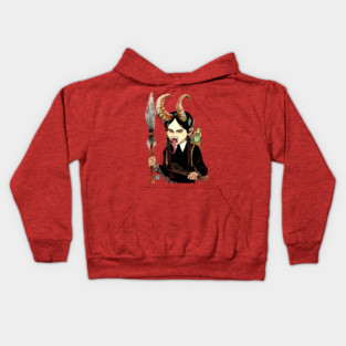 Krampus Goth Kids Hoodie
