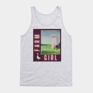 Farm Girl & Silo v4 Tank Top