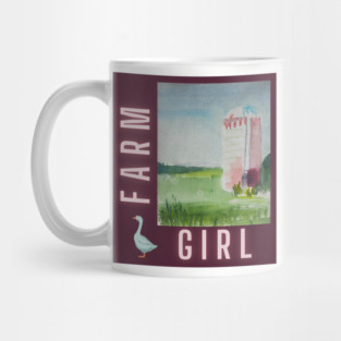 Farm Girl & Silo v4 Mug