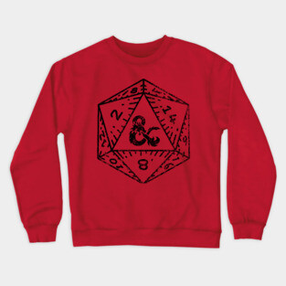 Dungeons and Dragons D20 Dice Crewneck Sweatshirt