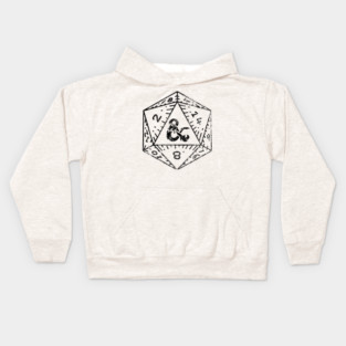 Dungeons and Dragons D20 Dice Kids Hoodie