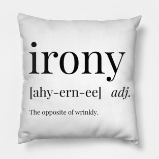 Irony Definition Pillow