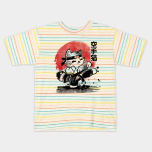 Karate cat Kids T-Shirt