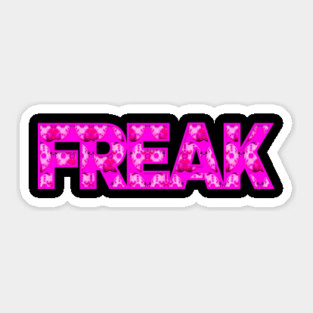Freak x Jason Voorhees Pink Hero Design | Freak Mask Shutdown by Tyler Tilley (tiger picasso) Sticker