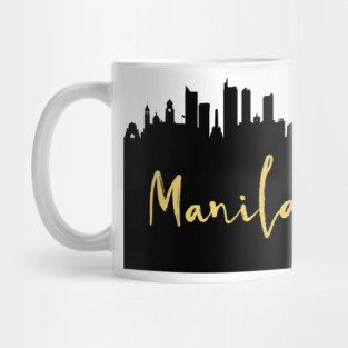 MANILA PHILIPPINES DESIGNER SILHOUETTE SKYLINE ART Mug