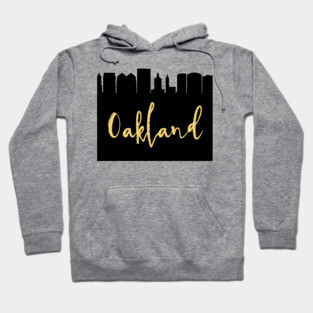 OAKLAND CALIFORNIA DESIGNER SILHOUETTE SKYLINE ART Hoodie
