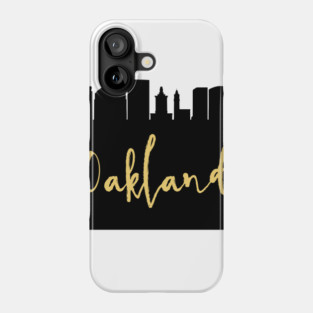 OAKLAND CALIFORNIA DESIGNER SILHOUETTE SKYLINE ART Phone Case