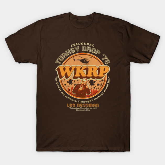 WKRP Turkey Drop '78 Worn T-Shirt by Alema Art