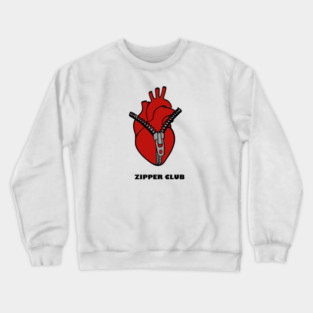 Zipper heart Crewneck Sweatshirt