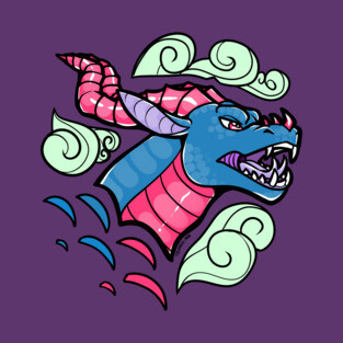 Dragon Skies - Teal T-Shirt