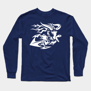Goat with Anchor Long Sleeve T-Shirt