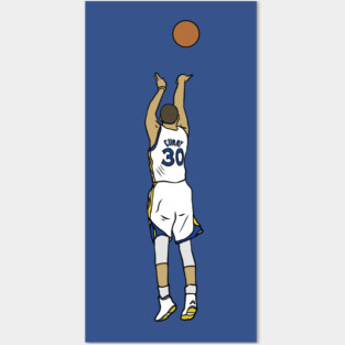 Steph Curry Three Pointer Posters and Art