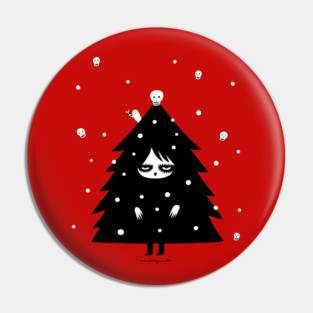 Christmas Tree Human Pin