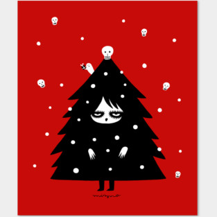 Christmas Tree Human Posters and Art